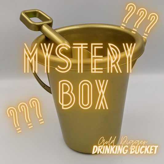 MYSTERY BOX = 99$ worth of merch!!! aka Gold Digger Drinking Bucket